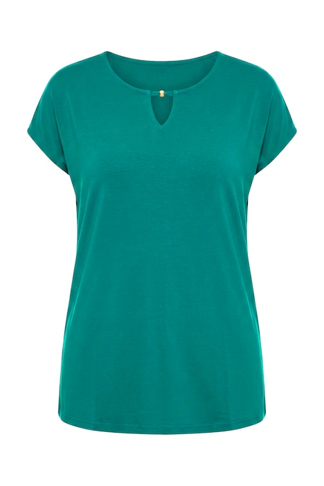 Keyhole Cutout Cap Sleeve Tee