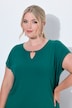 T-Shirt, A-Linie, Ausschnitt mit goldener Perle