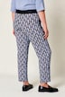 Hose Sienna, Slim Legs, Jersey, Minimal-Muster, Elastikbund