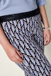 Hose Sienna, Slim Legs, Jersey, Minimal-Muster, Elastikbund