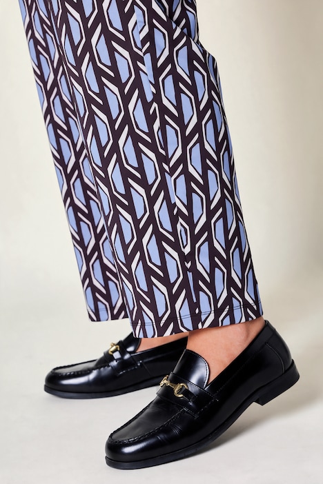 Hose Sienna, Slim Legs, Jersey, Minimal-Muster, Elastikbund