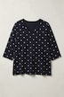 T-Shirt, A-Linie, Pünktchen-Muster, 