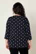 T-Shirt, A-Linie, Pünktchen-Muster, 