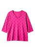 T-Shirt, A-Linie, Pünktchen-Muster, 