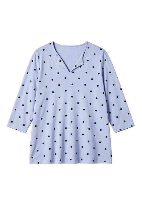 T-Shirt, A-Linie, Pünktchen-Muster, 