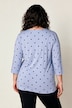 T-Shirt, A-Linie, Pünktchen-Muster, 