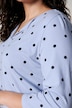 T-Shirt, A-Linie, Pünktchen-Muster, 