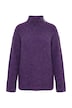 Rollkragen-Pullover, Boxy Fit, Stehkragen, Sternenknöpfe