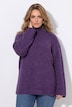 Rollkragen-Pullover, Boxy Fit, Stehkragen, Sternenknöpfe