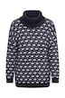 Rollkragen-Pullover, Loose Fit, Muster