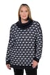 Rollkragen-Pullover, Loose Fit, Muster