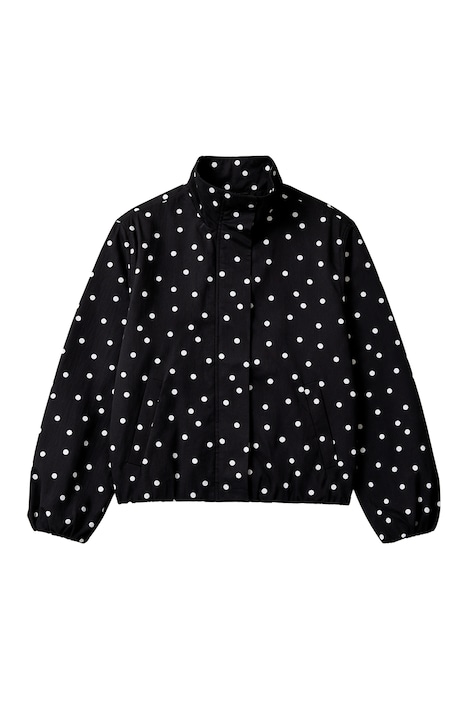Blouson, lässige kurze Passform, Punkte, Ballonsaum