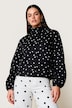 Blouson, lässige kurze Passform, Punkte, Ballonsaum