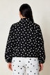 Blouson, lässige kurze Passform, Punkte, Ballonsaum