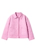 Steppjacke, bequeme Passform, Wellenstepp, Stick-Kanten