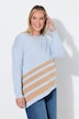 Pullover, Loose Fit, Streifen, asymmetrischer Saum