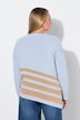 Pullover, Loose Fit, Streifen, asymmetrischer Saum