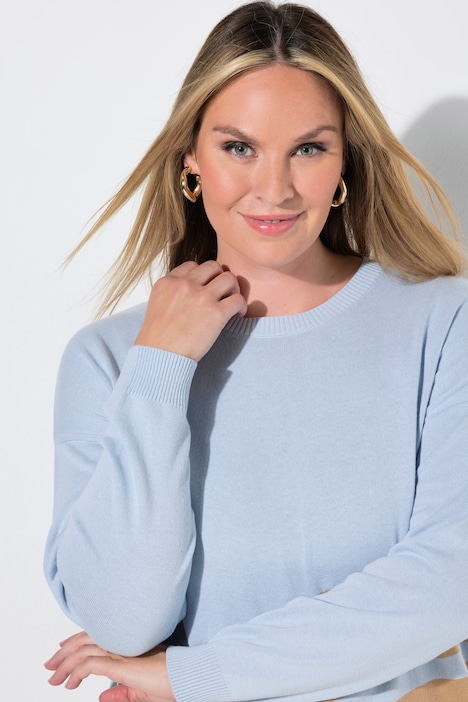 Pullover, Loose Fit, Streifen, asymmetrischer Saum