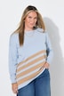 Pullover, Loose Fit, Streifen, asymmetrischer Saum