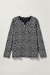 Langarmshirt, Classic Fit, Punkte, elastischer Saum