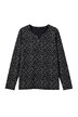 Langarmshirt, Classic Fit, Punkte, elastischer Saum