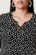 Langarmshirt, Classic Fit, Punkte, elastischer Saum