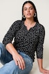 Langarmshirt, Classic Fit, Punkte, elastischer Saum