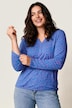 Langarmshirt, Classic Fit, Punkte, elastischer Saum