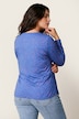 Langarmshirt, Classic Fit, Punkte, elastischer Saum