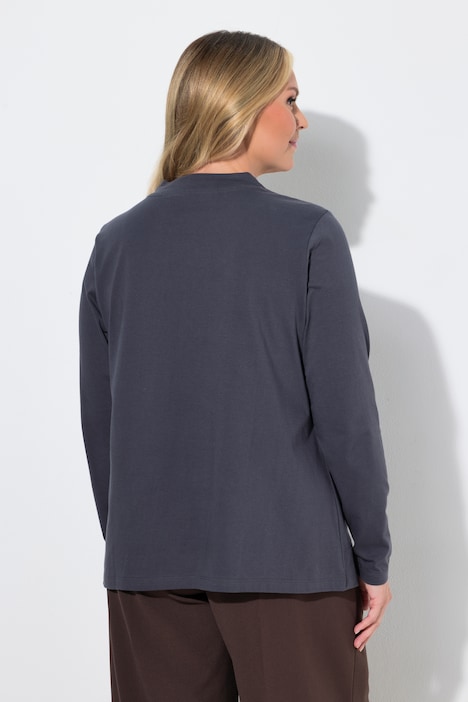 Langarmshirt, Komfort Fit, Glitzersteinchen-
