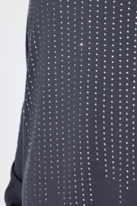 Langarmshirt, Komfort Fit, Glitzersteinchen-