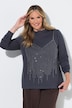 Langarmshirt, Komfort Fit, Glitzersteinchen-