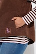 Teddy-Pullunder, Kapuze, Tasche