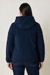 Kuschelfleece-Jacke, Herz-Prägung, Kapuze