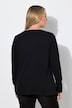 T-shirt met lange mouwen, comfort fit, ribjersey