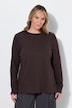 T-shirt met lange mouwen, comfort fit, ribjersey
