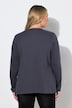 T-shirt met lange mouwen, comfort fit, ribjersey