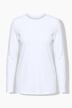 T-shirt met lange mouwen, comfort fit, ribjersey