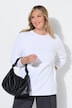 T-shirt met lange mouwen, comfort fit, ribjersey