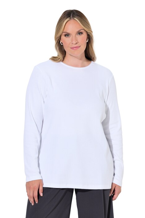 Langarmshirt, Komfort Fit, Rippjersey