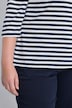 T-Shirts, 2er-Pack, uni/Ringel, Rundhals, 3/4-Arm
