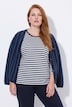 T-Shirts, 2er-Pack, uni/Ringel, Rundhals, 3/4-Arm