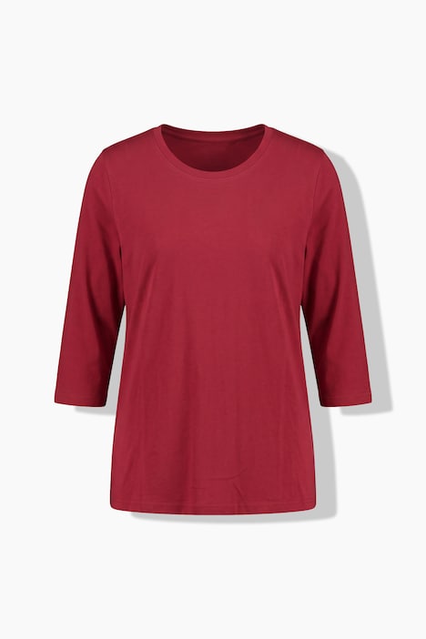 T-Shirts, 2er-Pack, uni/Ringel, Rundhals, 3/4-Arm