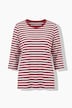 T-Shirts, 2er-Pack, uni/Ringel, Rundhals, 3/4-Arm
