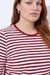 T-Shirts, 2er-Pack, uni/Ringel, Rundhals, 3/4-Arm