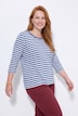 T-Shirts, 2er-Pack, uni/Ringel, Rundhals, 3/4-Arm