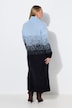 Gebreide maxi-jurk, losse pasvorm, jacquard met kleurverloop