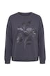 Sweatshirt, Boxy Fit, Satin-Blume