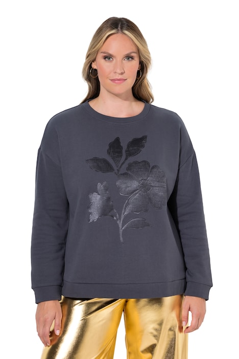 Sweatshirt, Boxy Fit, Satin-Blume