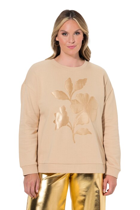 Sweatshirt, Boxy Fit, Satin-Blume